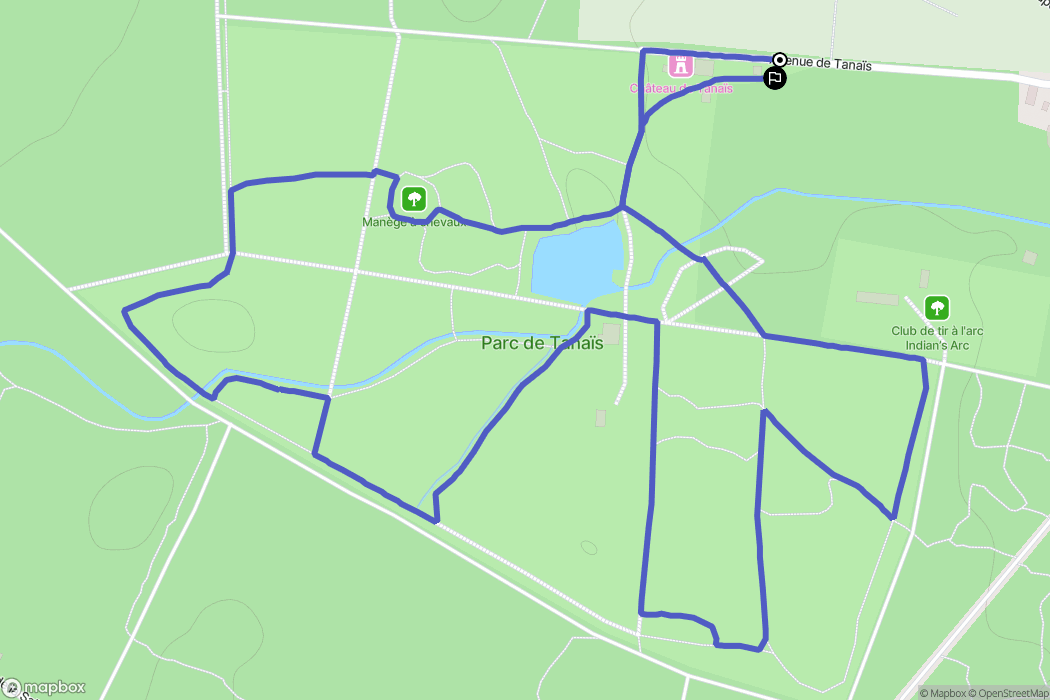 Blanquefort : carte du parcours de randonnée - France