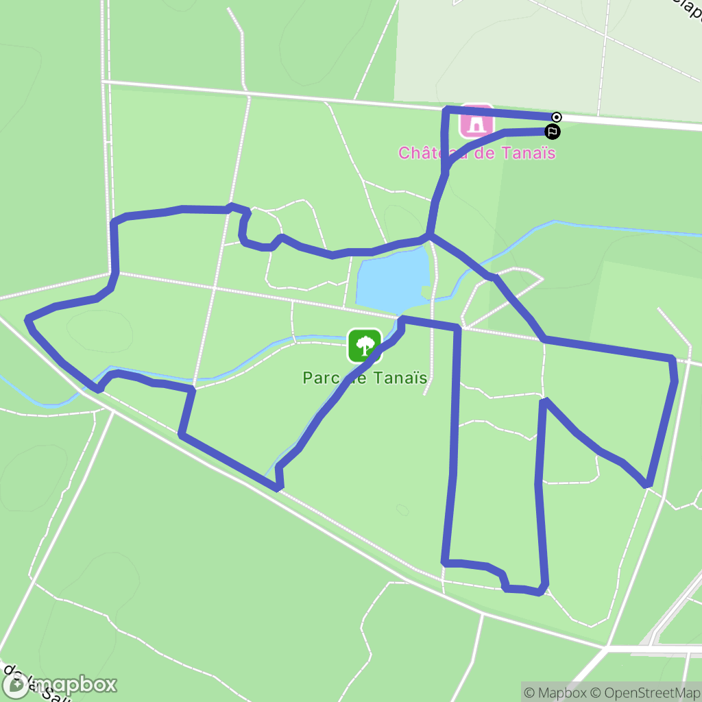 Blanquefort : carte du parcours de randonnée - France