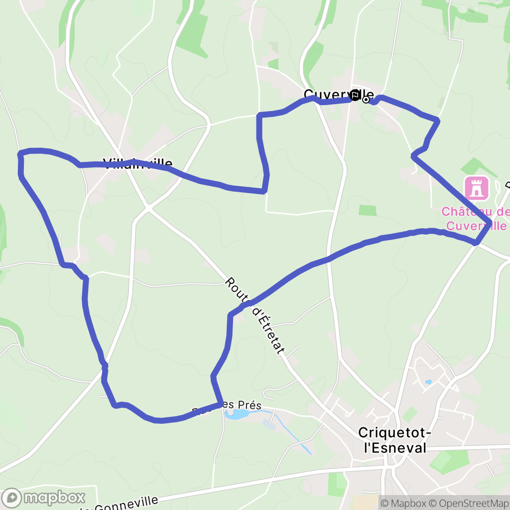 Cuverville: routekaart voor buitenactiviteiten - France