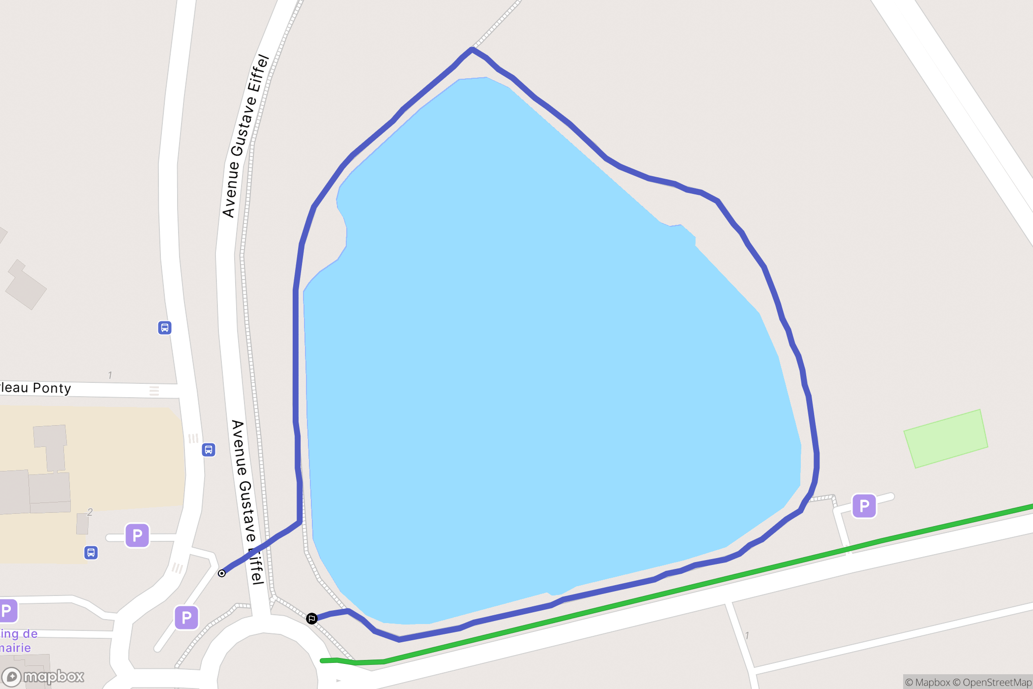 Saint-Vincent-de-Paul : carte du parcours de randonnée - France