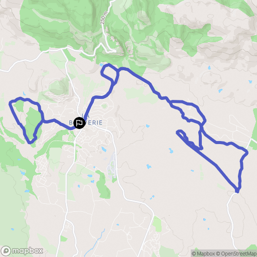 Roquebrune-sur-Argens : carte du parcours de randonnée - France