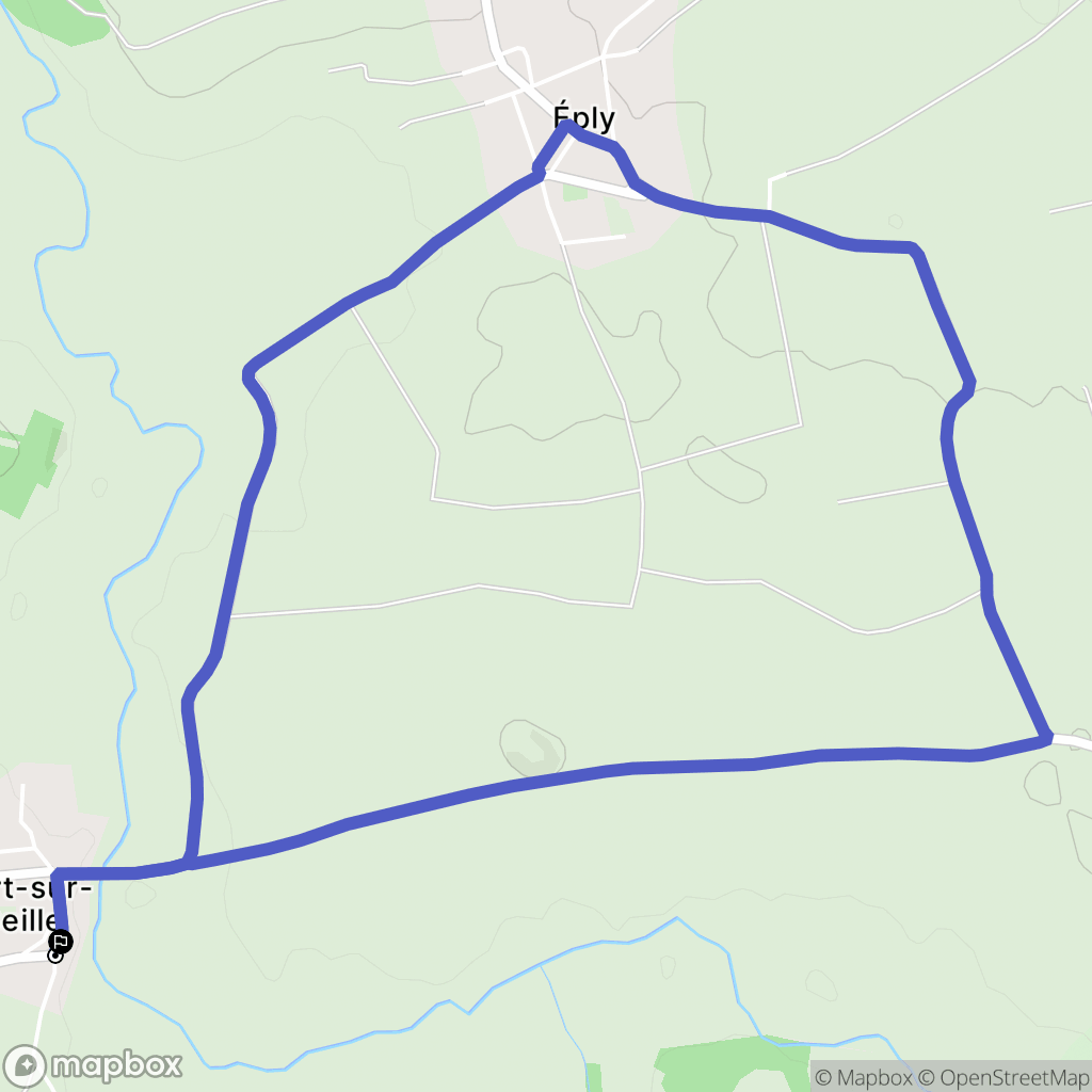 Port-sur-Seille : carte du parcours de randonnée - France