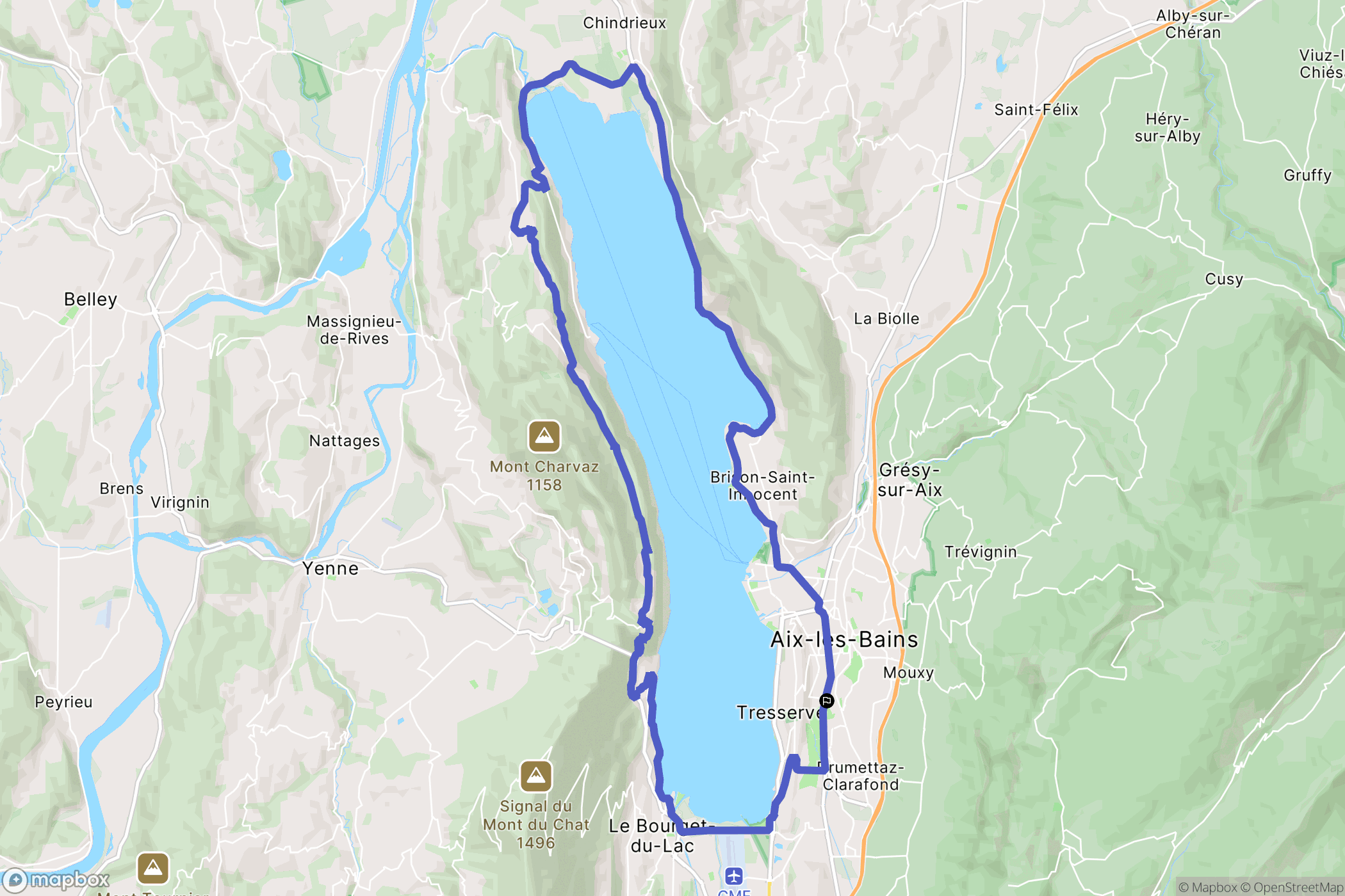 Aix-les-Bains: routekaart voor buitenactiviteiten - France