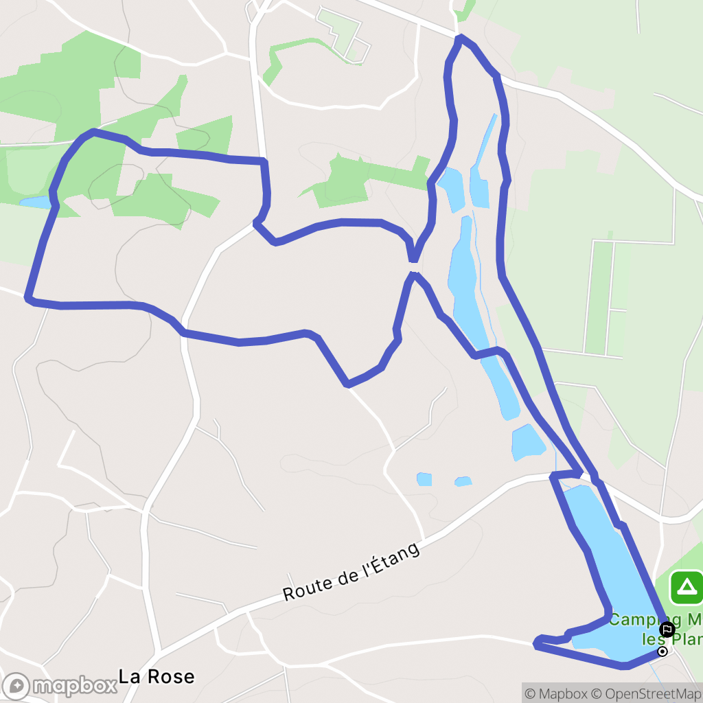 Saint-Martin-d'Auxigny : carte du parcours de randonnée - France
