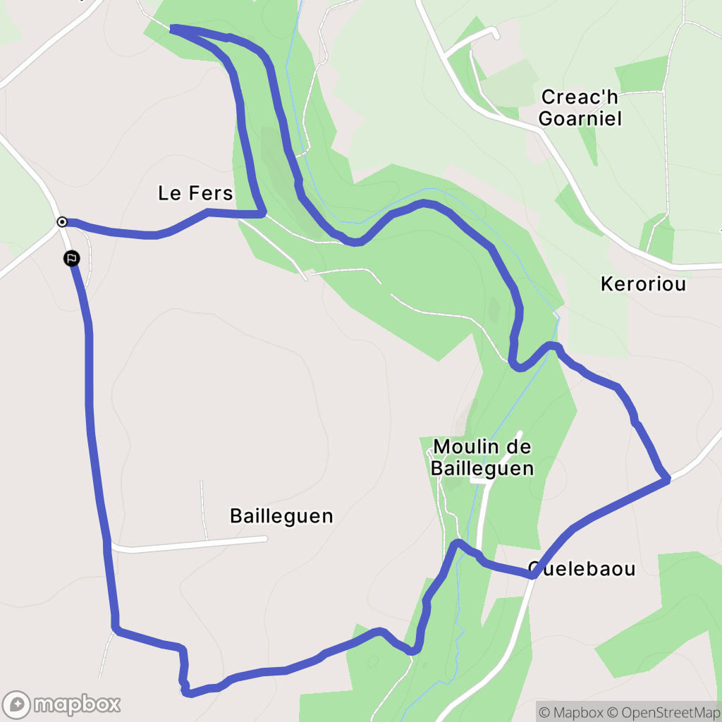 Saint-Thégonnec Loc-Eguiner: routekaart voor buitenactiviteiten - France