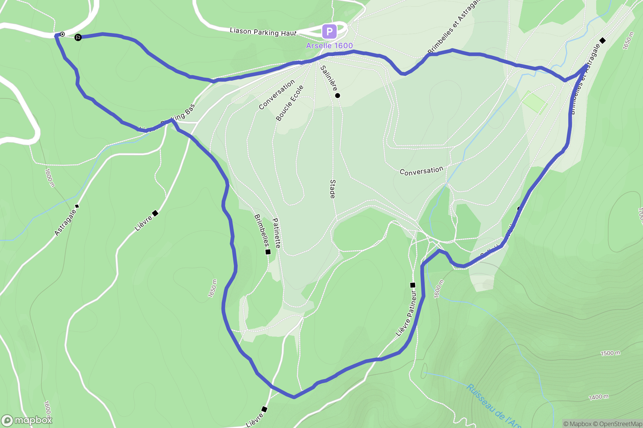 Vaulnaveys-le-Haut : carte du parcours de randonnée - France