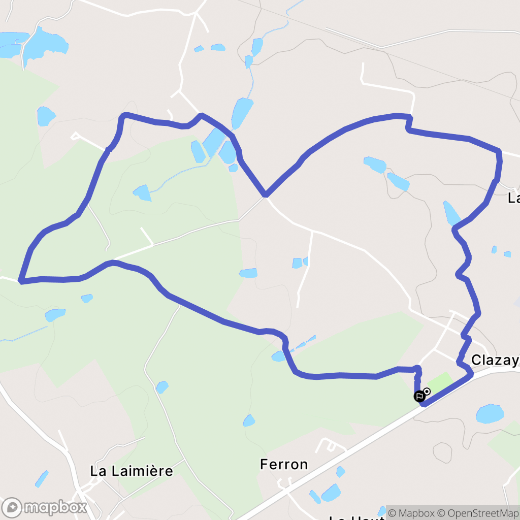 Bressuire : carte du parcours de randonnée - France