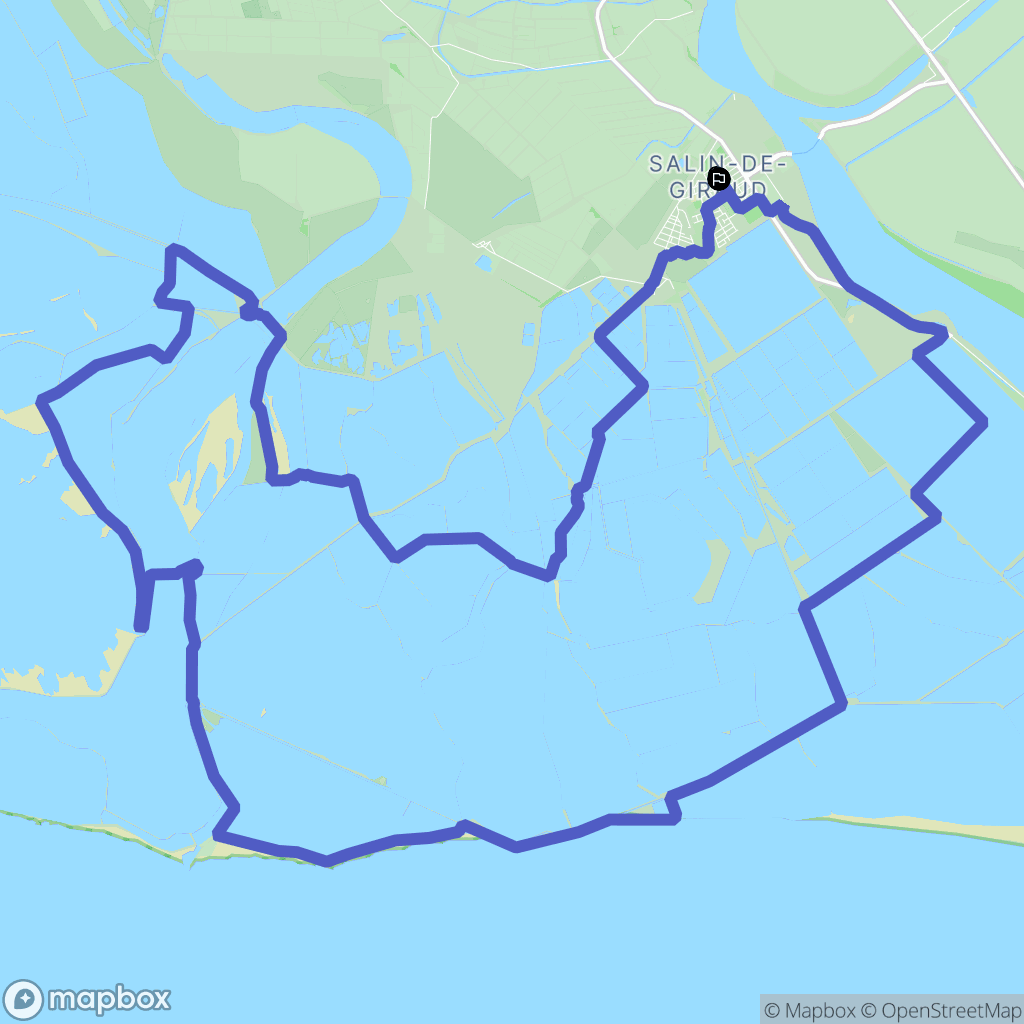 Arles : carte du parcours de randonnée - France