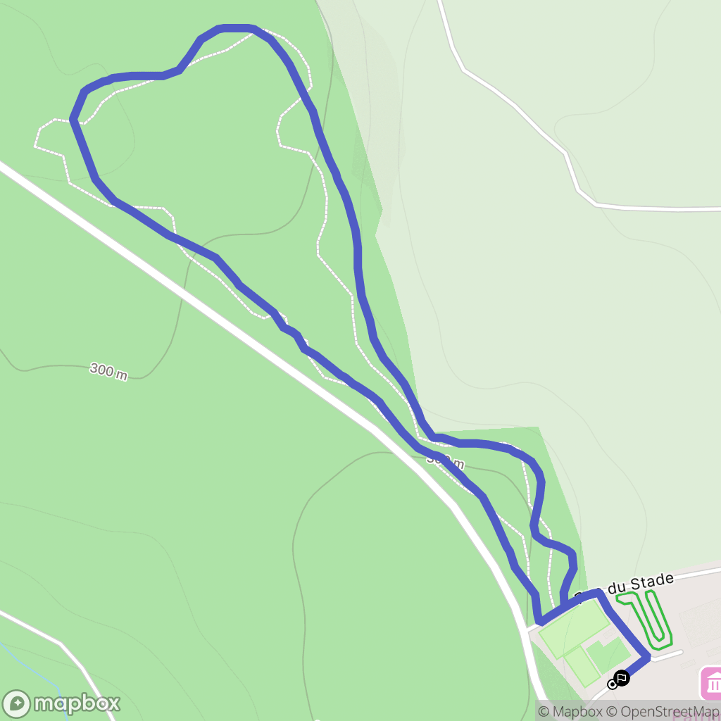 Sommerau : carte du parcours de randonnée - France