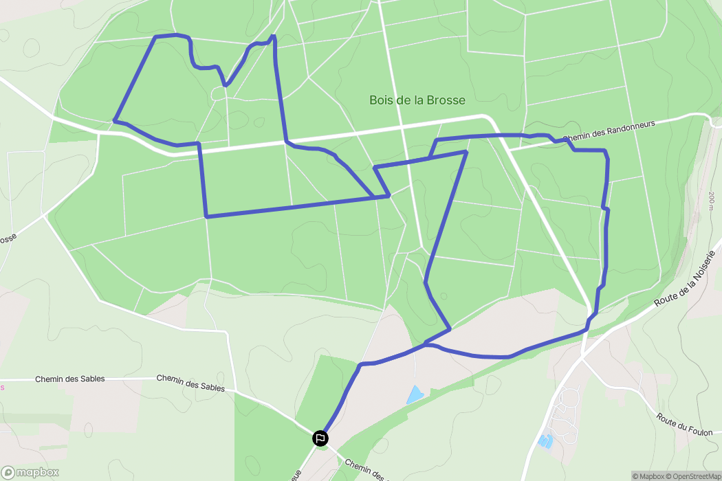 Varennes-Vauzelles : carte du parcours de randonnée - France