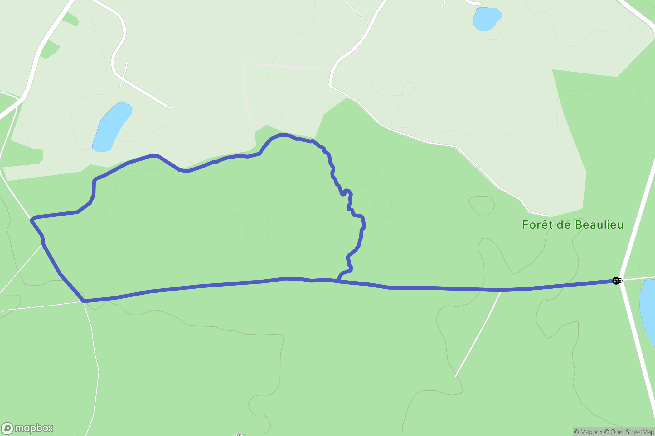 Bellevigne-en-Layon : carte du parcours de randonnée - France