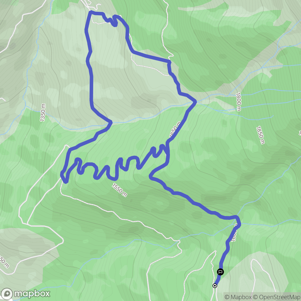 Puy-Saint-Eusèbe : carte du parcours de randonnée - France