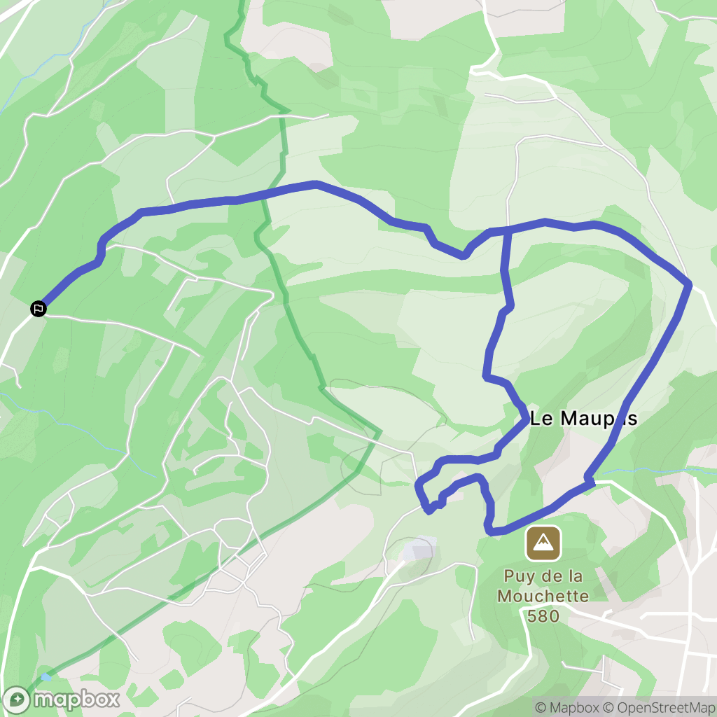 Nohanent : carte du parcours de randonnée - France