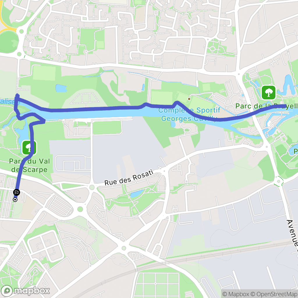 Arras : carte du parcours de randonnée - France