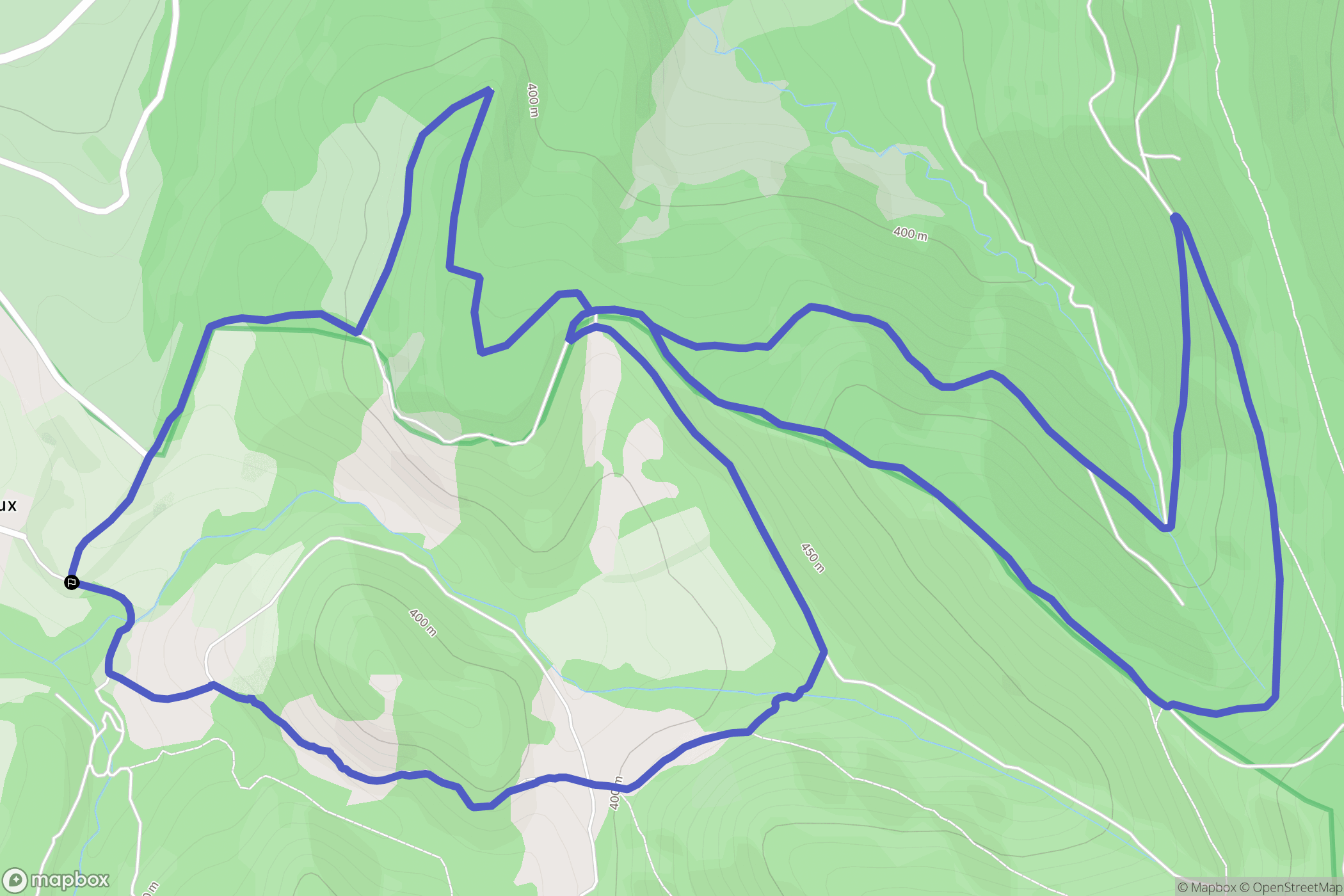 La Baume-Cornillane : carte du parcours de randonnée - France