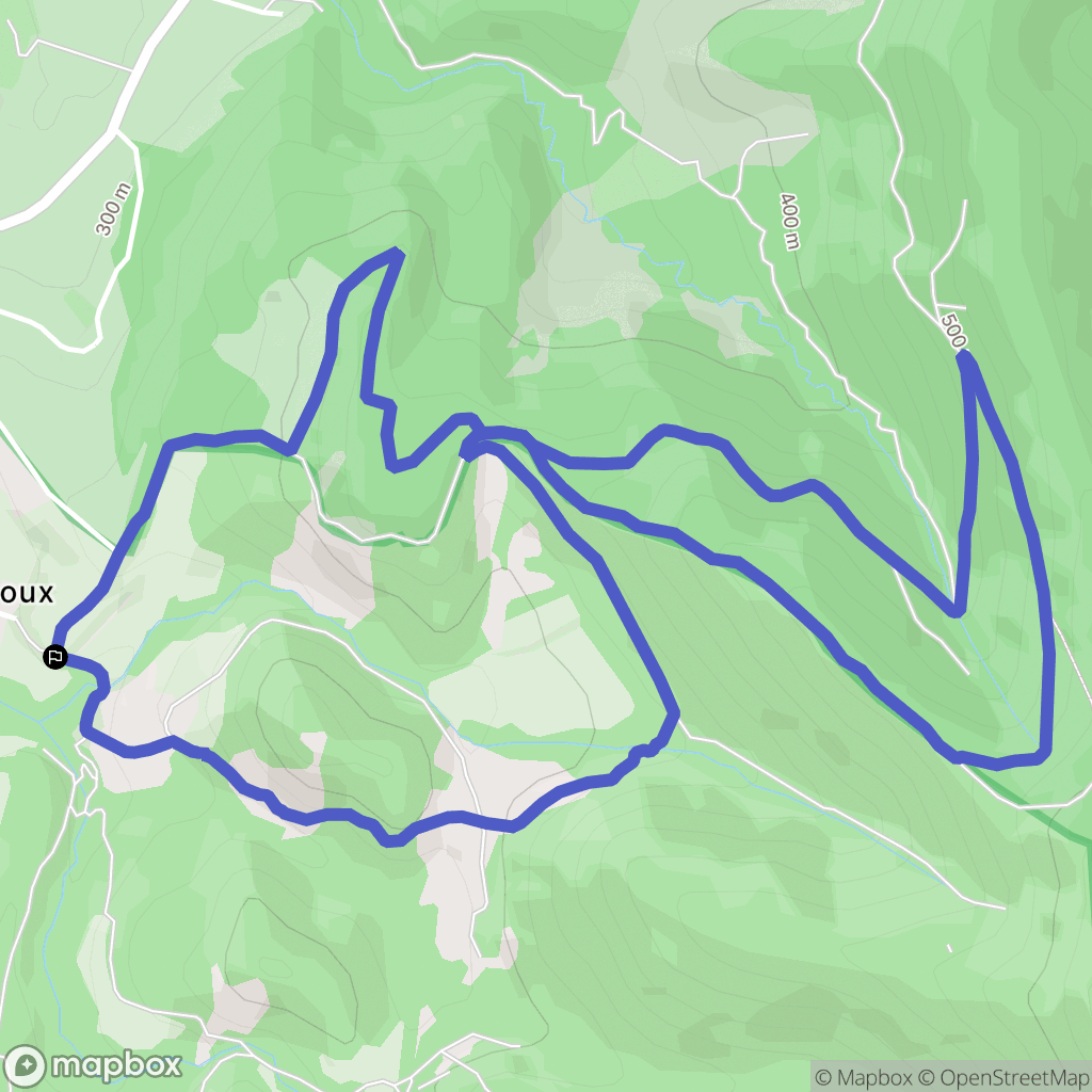 La Baume-Cornillane : carte du parcours de randonnée - France