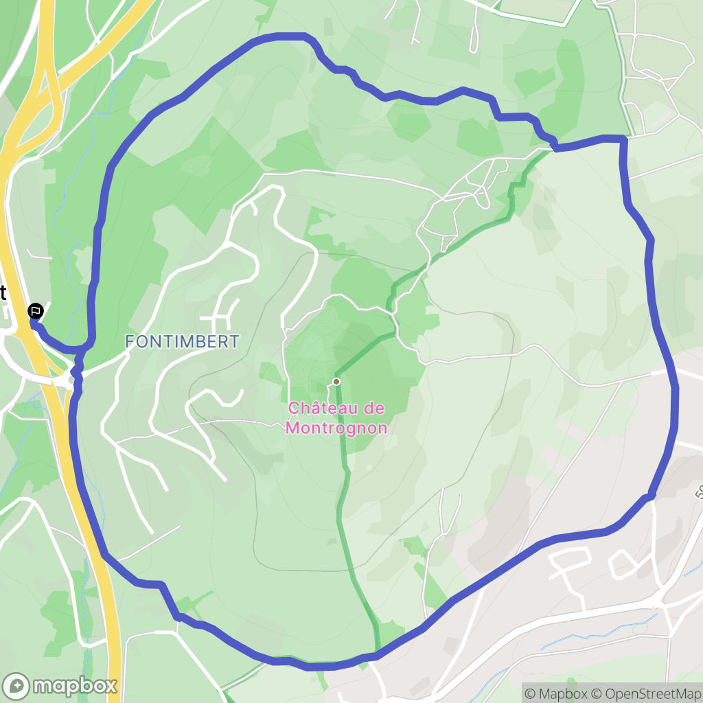 Ceyrat : carte du parcours de randonnée - France