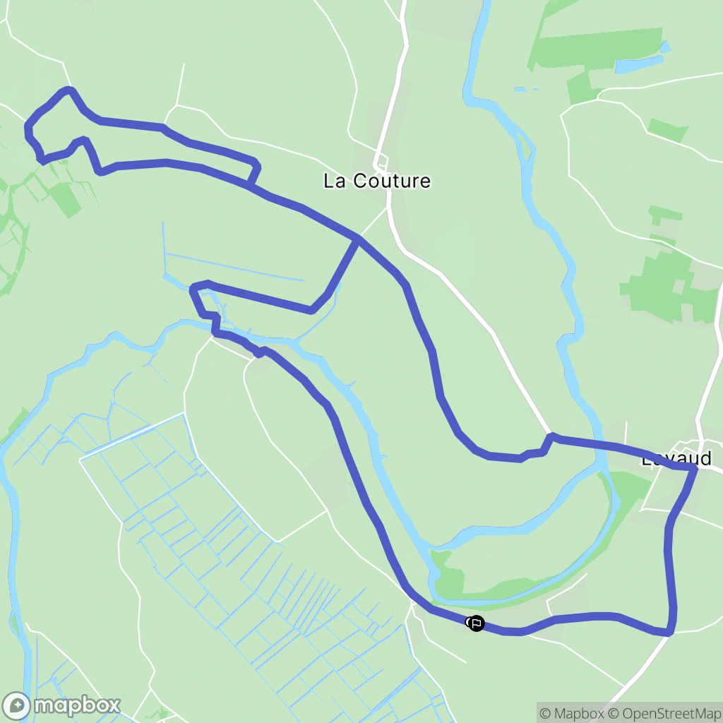 La Bretonnière-la-Claye : carte du parcours de randonnée - France