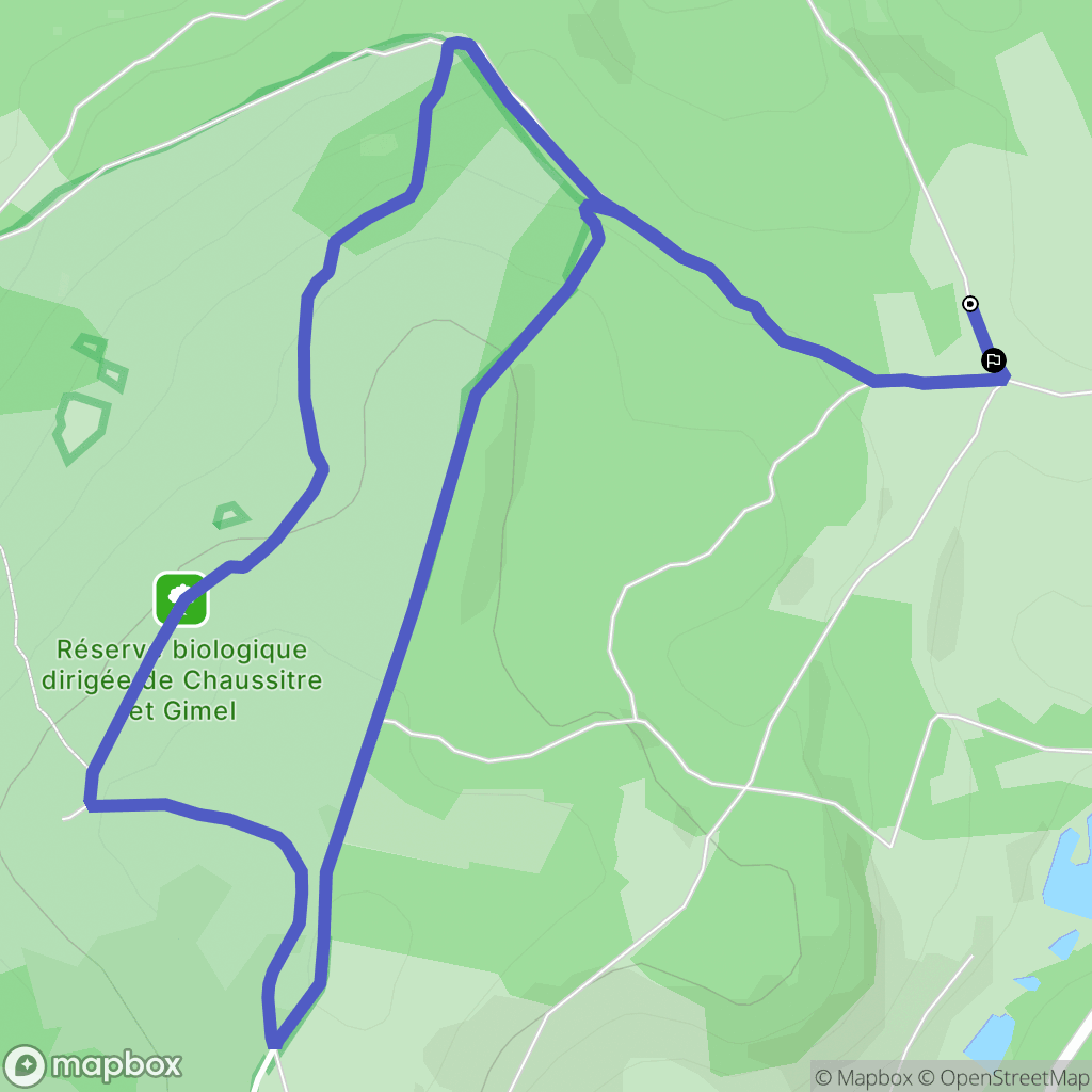 Saint-Régis-du-Coin : carte du parcours de randonnée - France