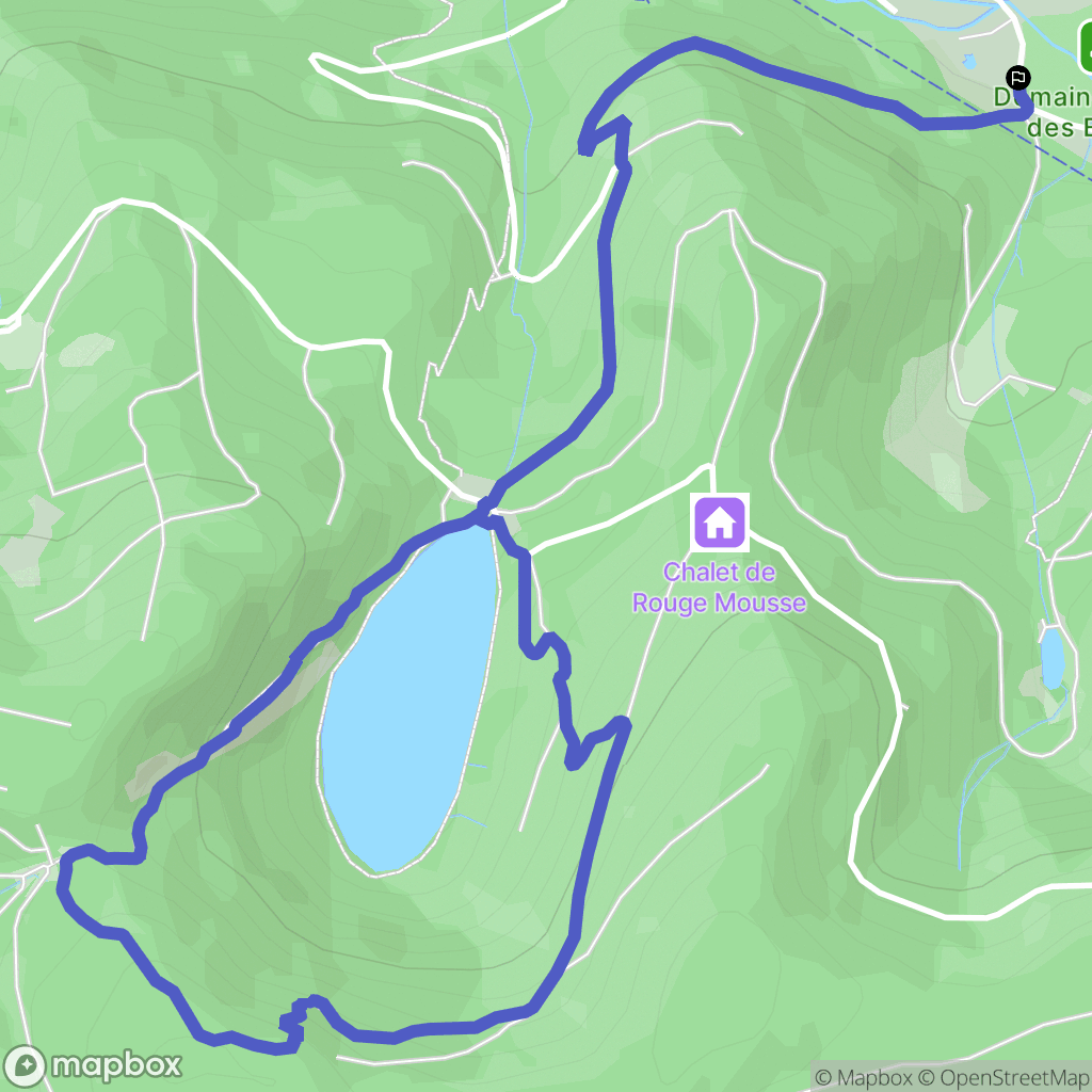 La Bresse : carte du parcours de randonnée - France