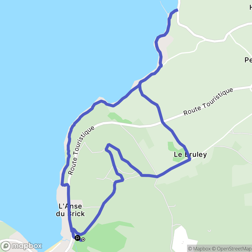 Fermanville : carte du parcours de randonnée - France