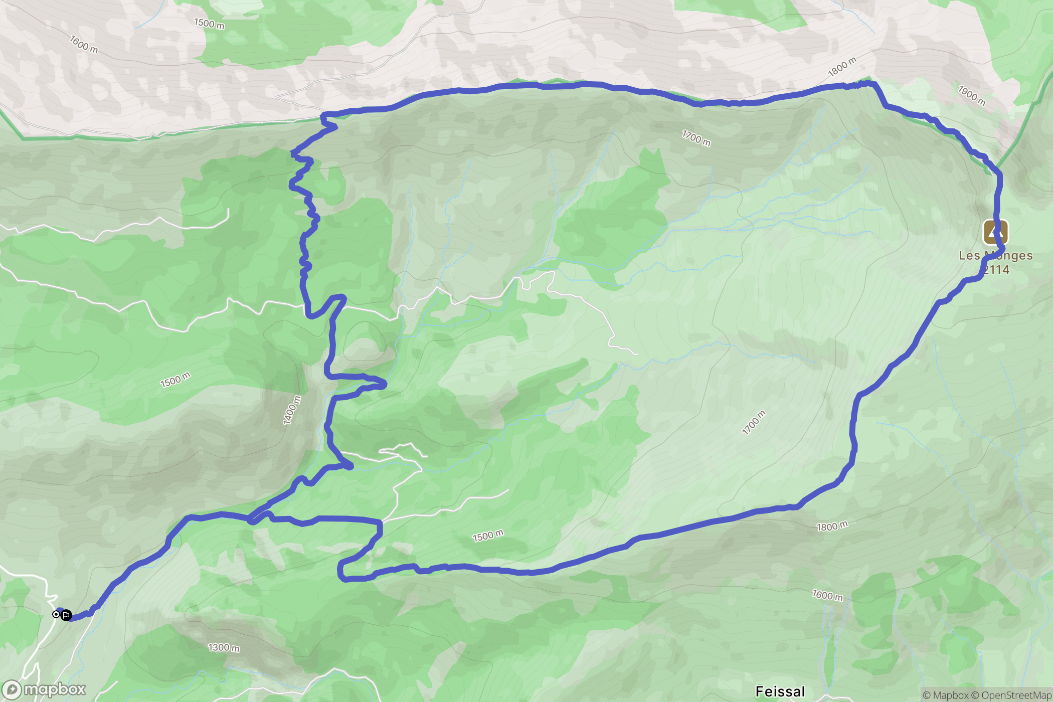 Authon : carte du parcours de randonnée - France