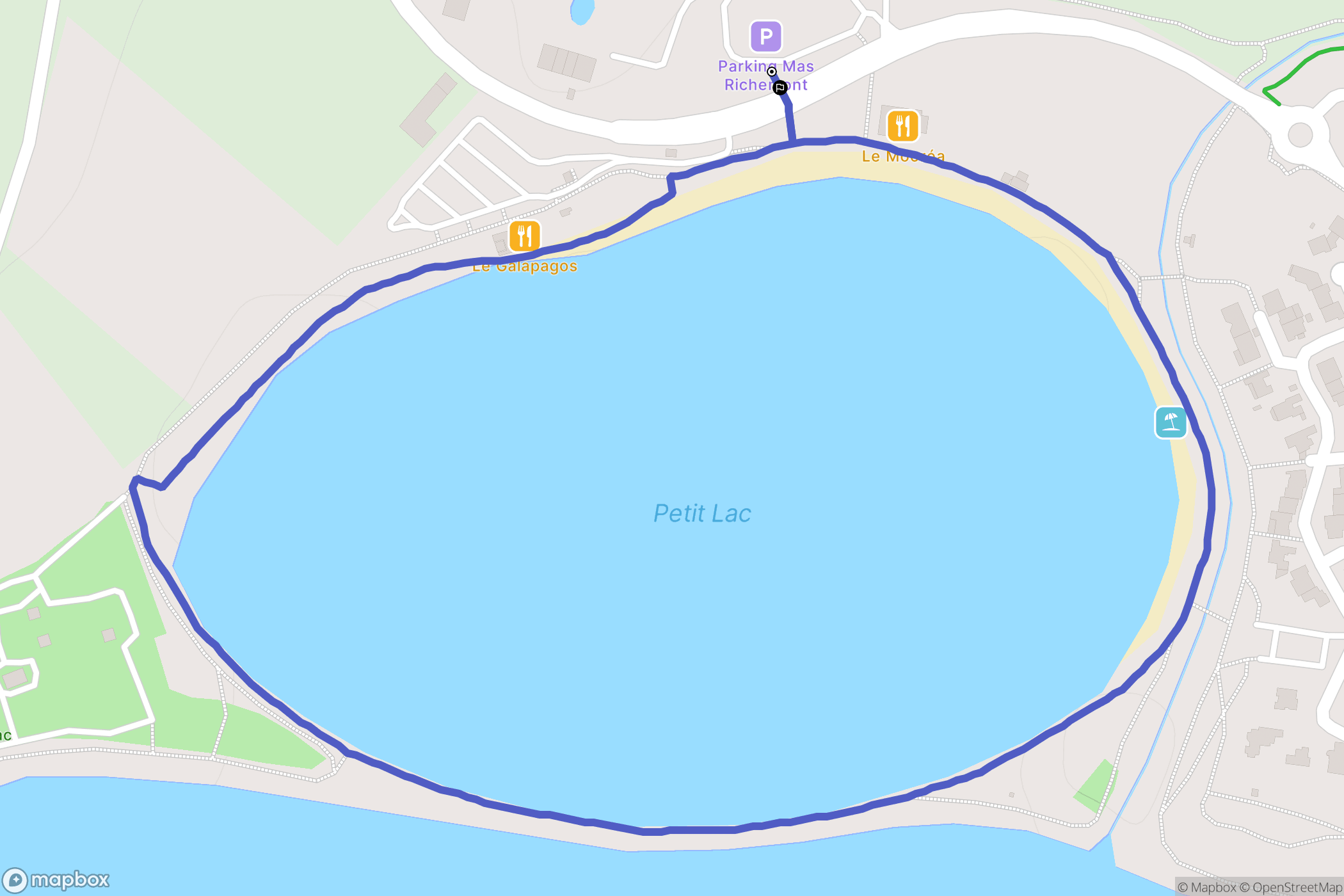 Villeneuve-de-la-Raho : carte du parcours de randonnée - France