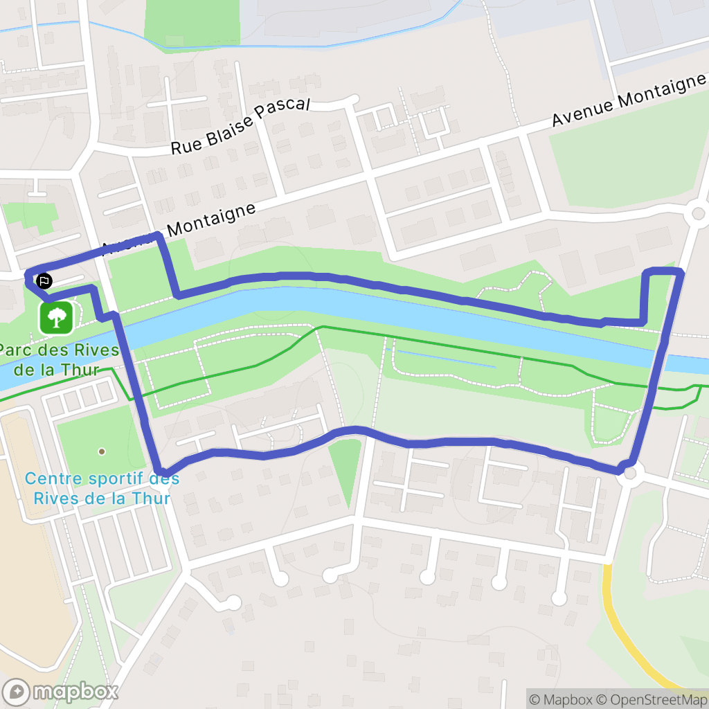 Cernay : carte du parcours de randonnée - France