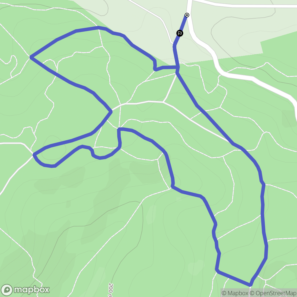 Mézens : carte du parcours de randonnée - France