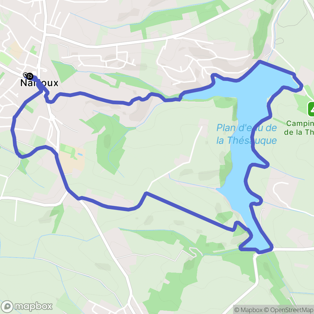 Nailloux : carte du parcours de randonnée - France