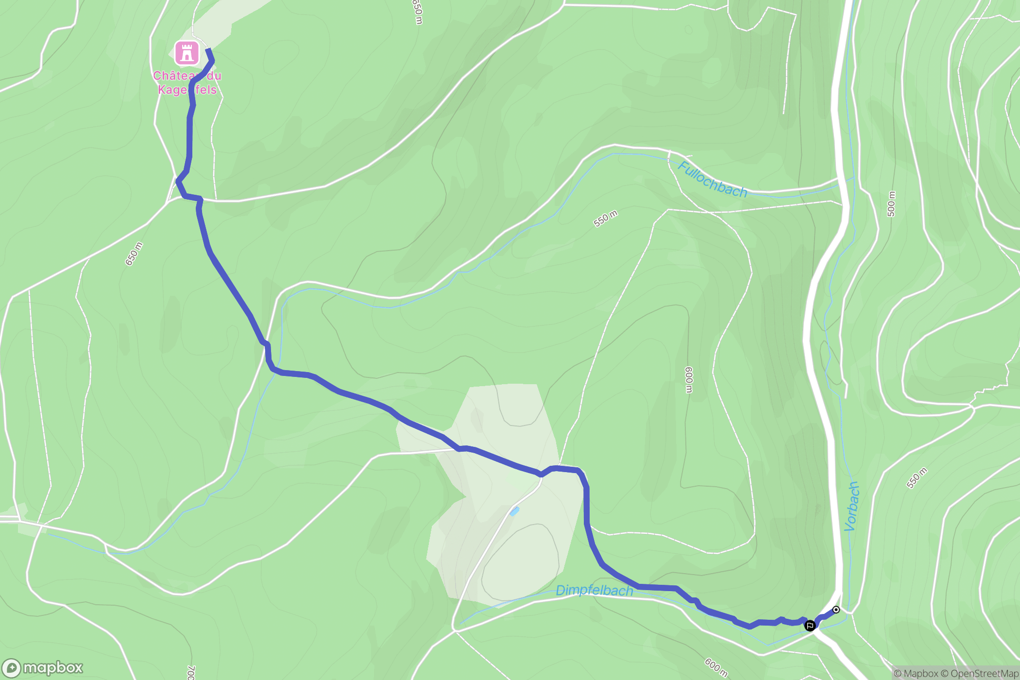 Ottrott : carte du parcours de randonnée - France