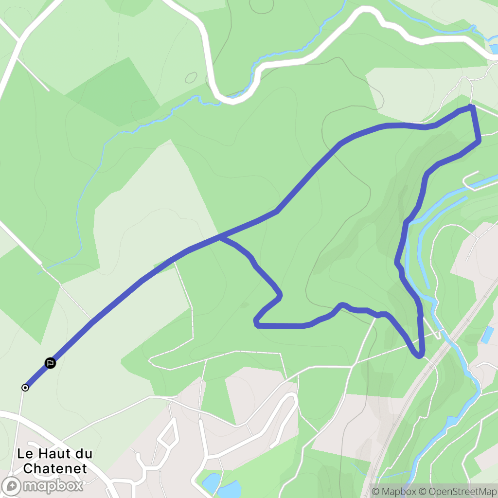Le Palais-sur-Vienne : carte du parcours de randonnée - France