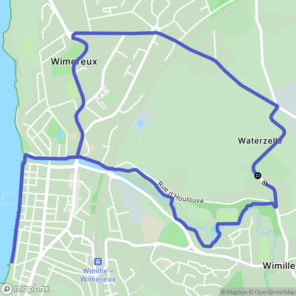 Wimille : carte du parcours de randonnée - France