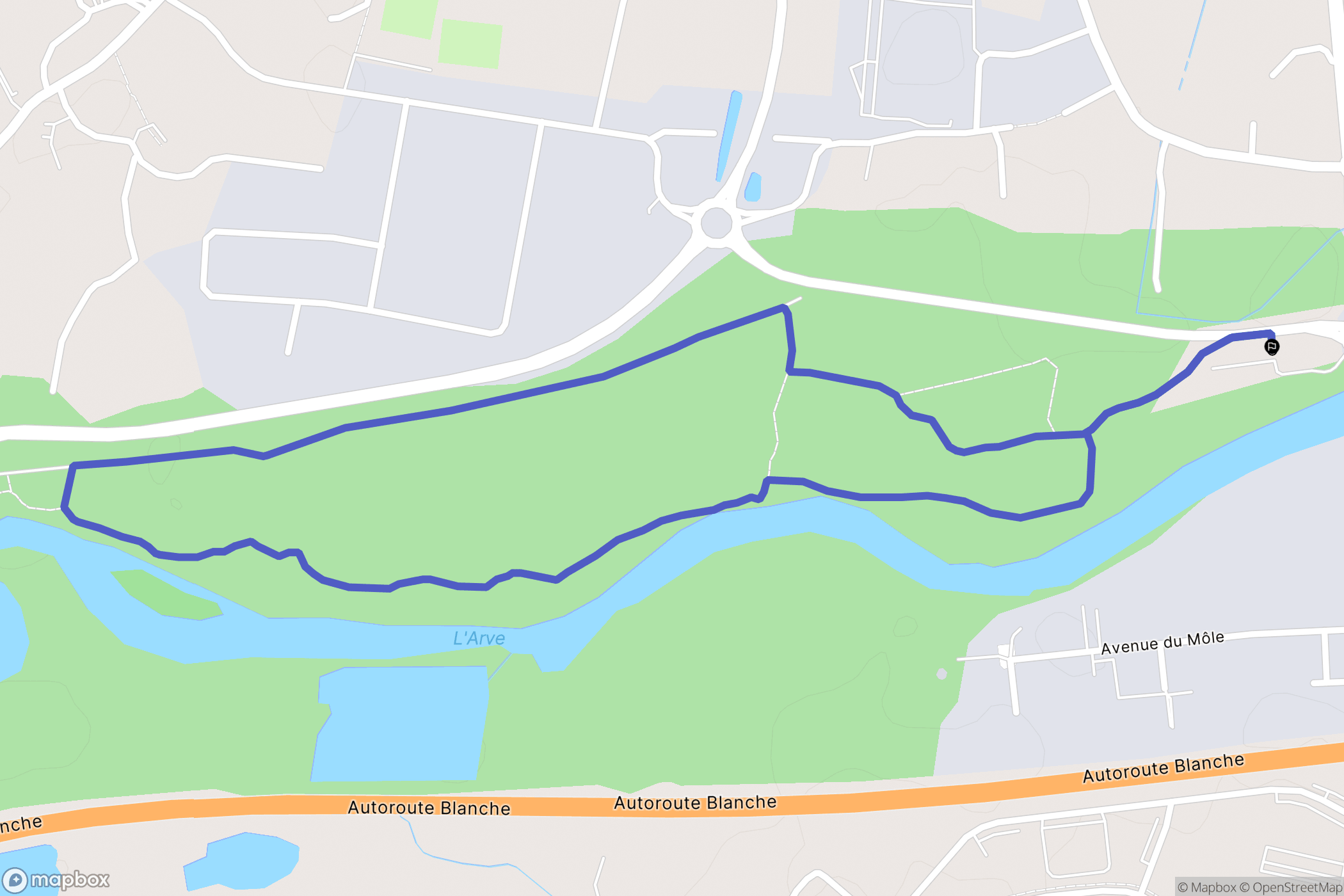 Thyez : carte du parcours de randonnée - France