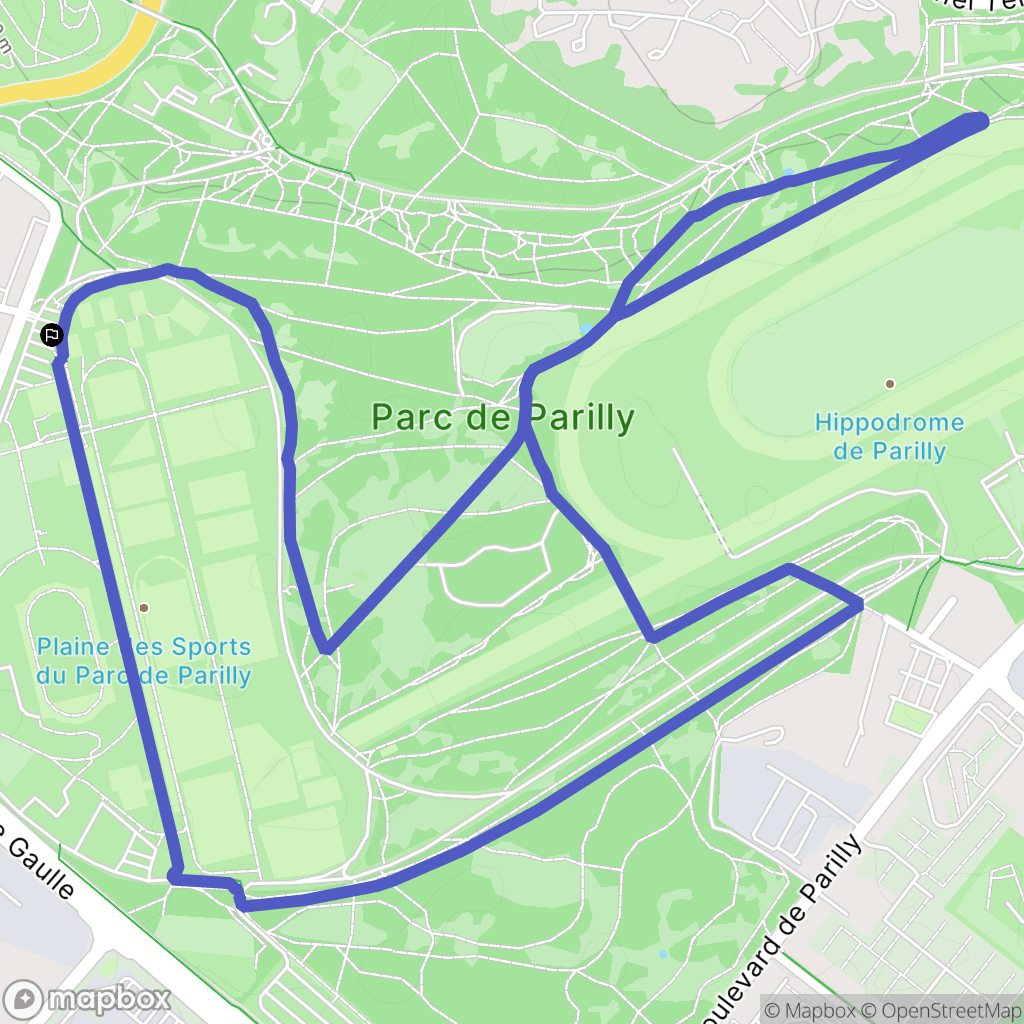 Vénissieux : carte du parcours de randonnée - France
