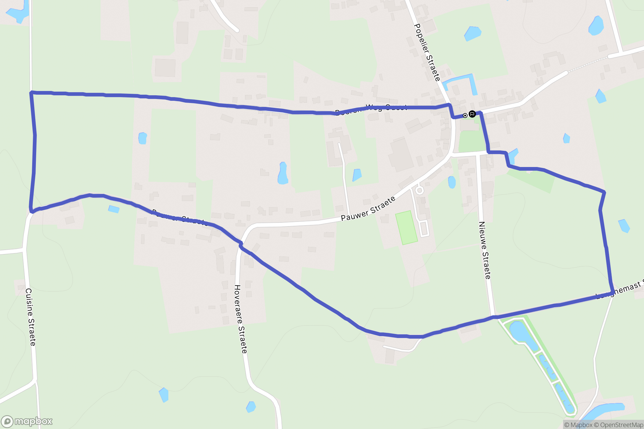 Buysscheure : carte du parcours de randonnée - France