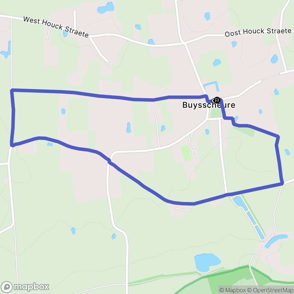 Buysscheure : carte du parcours de randonnée - France