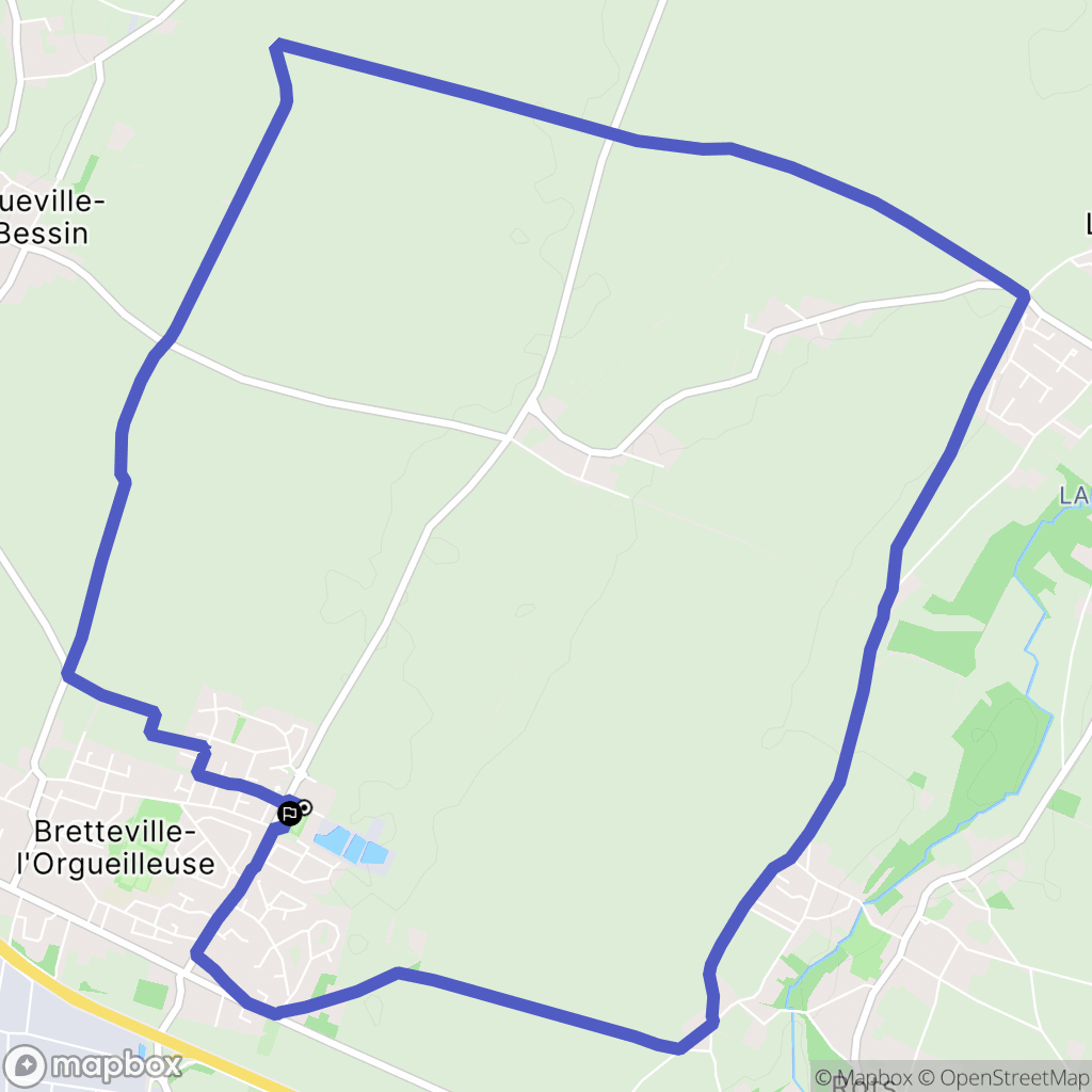 Thue et Mue : carte du parcours de randonnée - France