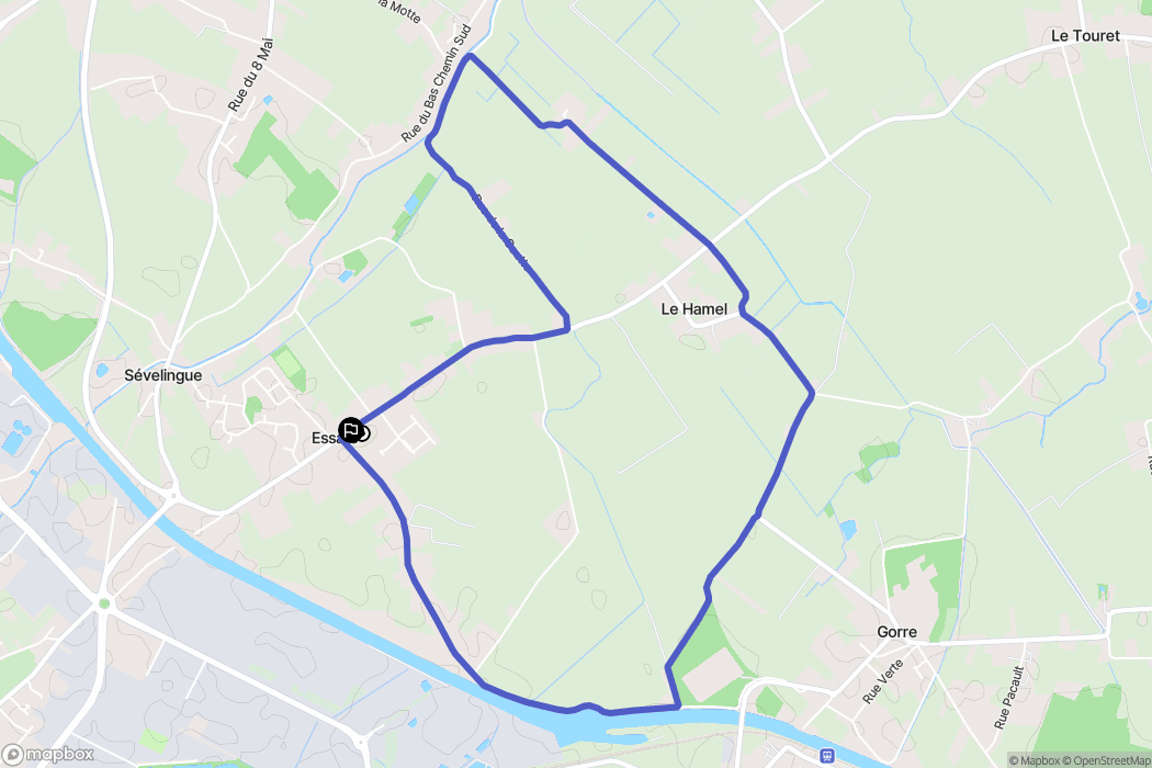Essars : carte du parcours de randonnée - France