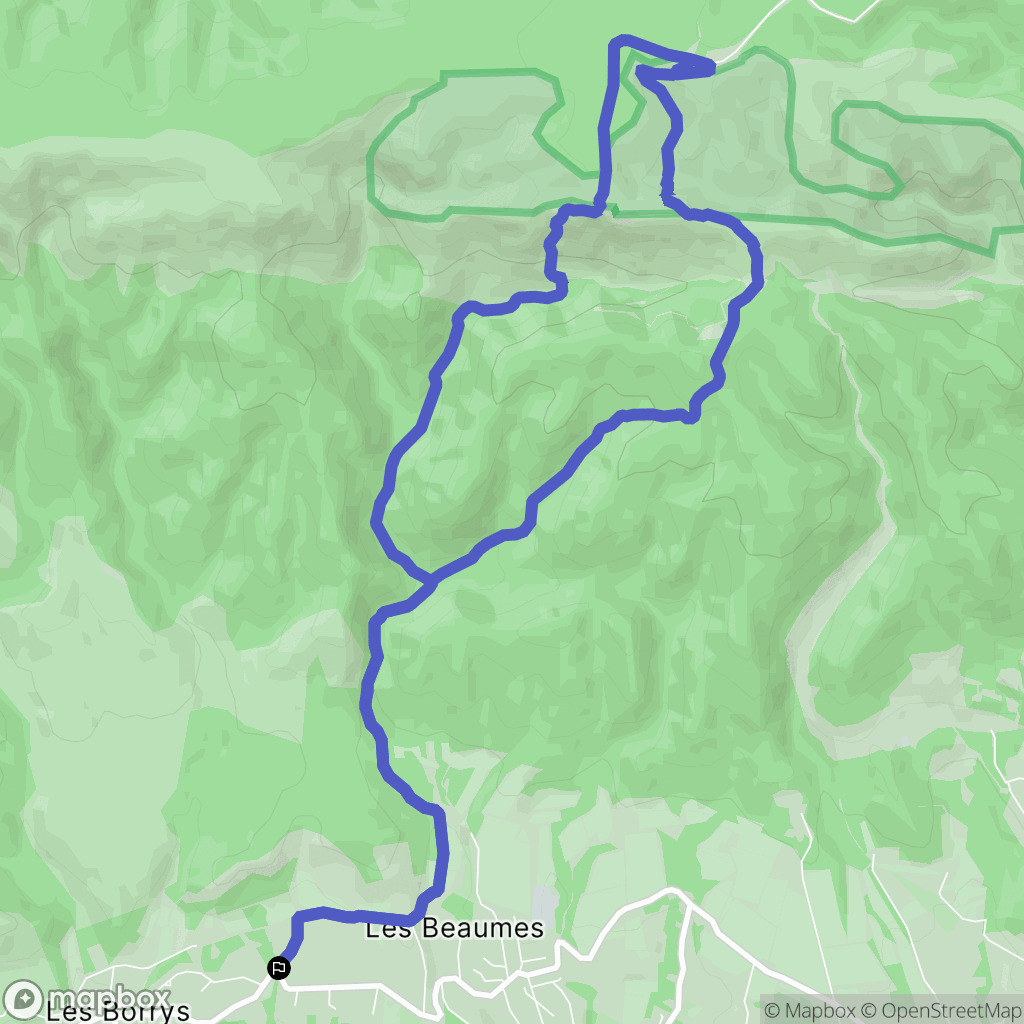 Puget : carte du parcours de randonnée - France