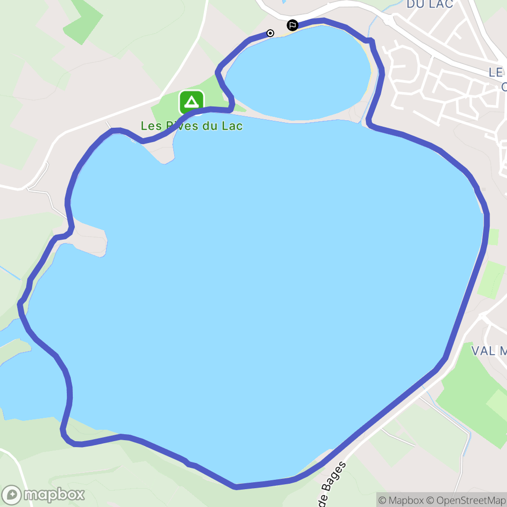 Villeneuve-de-la-Raho : carte du parcours de randonnée - France