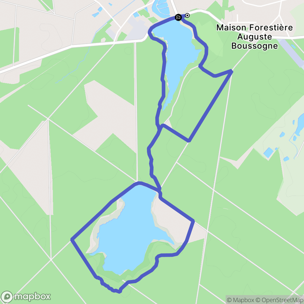Vieilles-Maisons-sur-Joudry : carte du parcours de randonnée - France