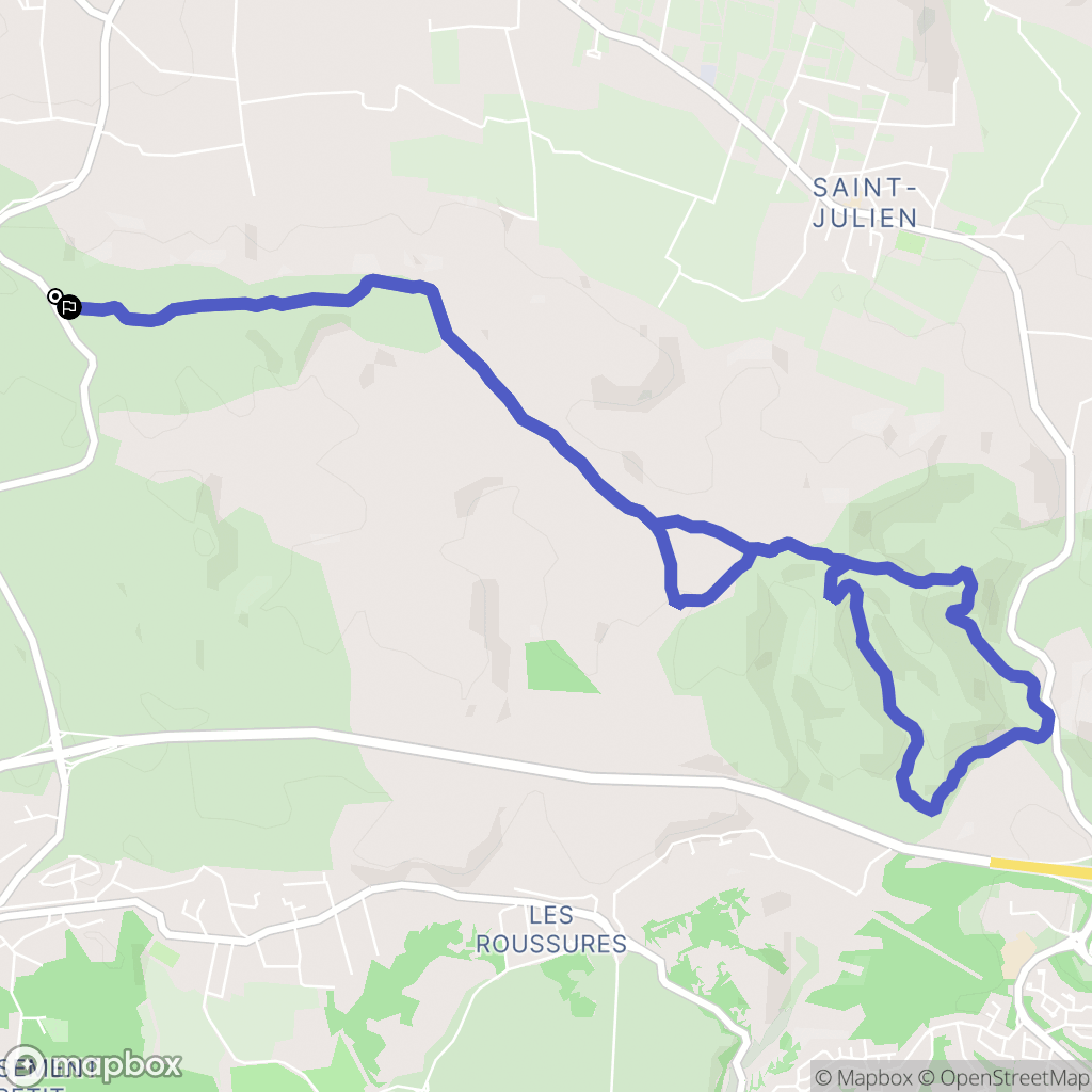 Martigues : carte du parcours de randonnée - France