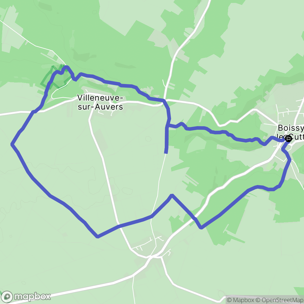 Boissy-le-Cutté : carte du parcours de randonnée - France