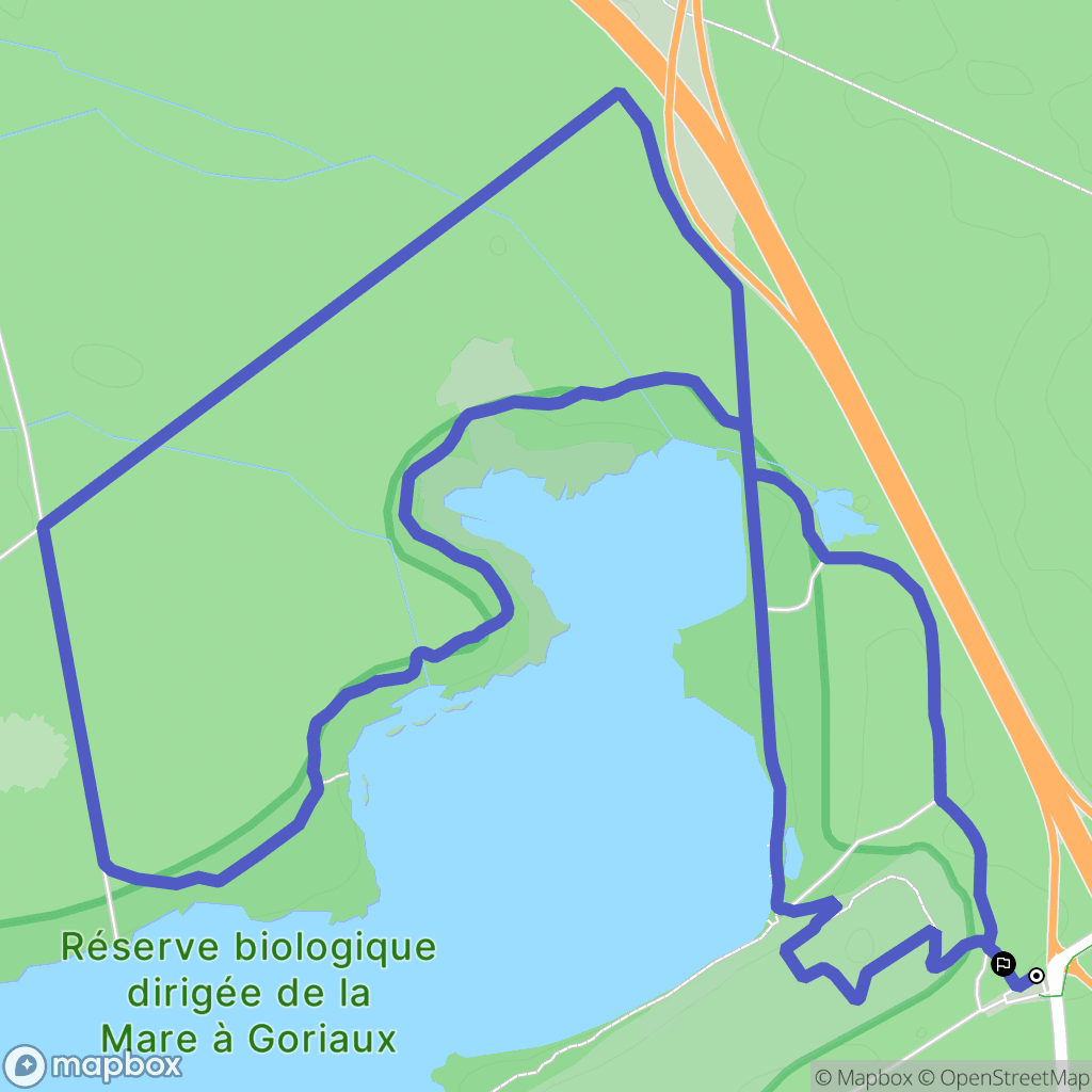 Raismes : carte du parcours de randonnée - France