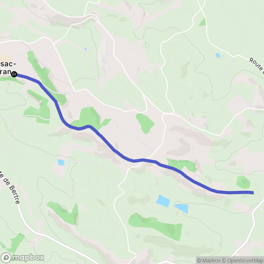 Massac-Séran : carte du parcours de randonnée - France