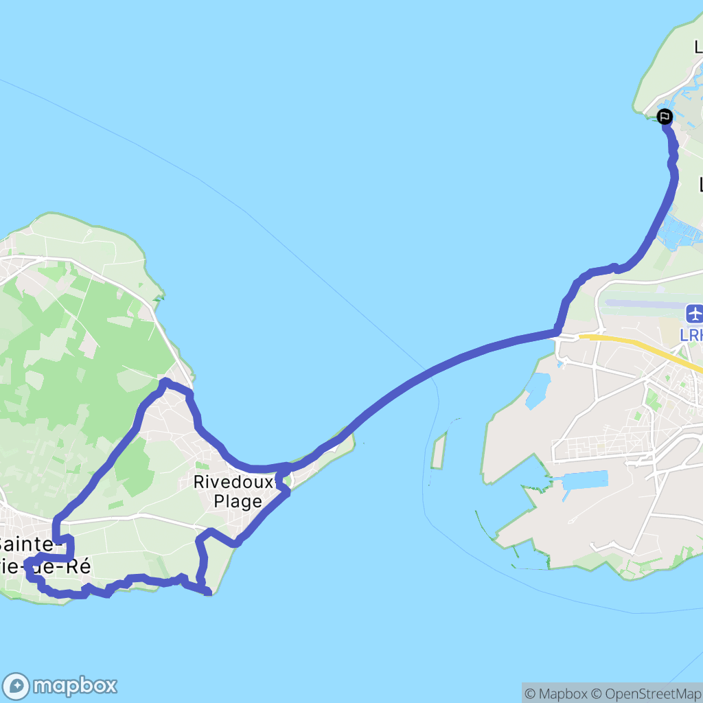 L'houmeau : carte du parcours de randonnée - France