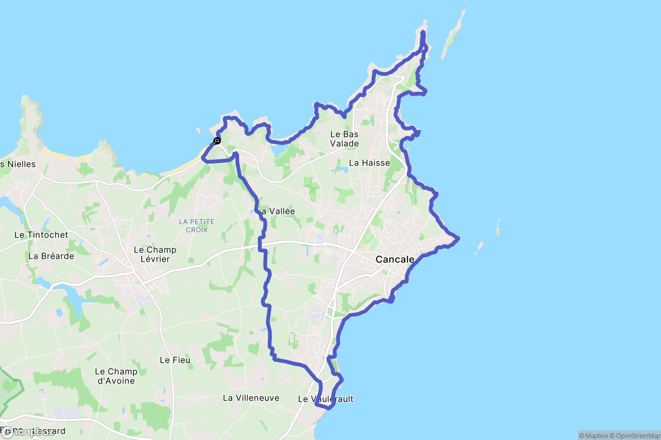Ille-et-Vilaine : carte du parcours de randonnée - France