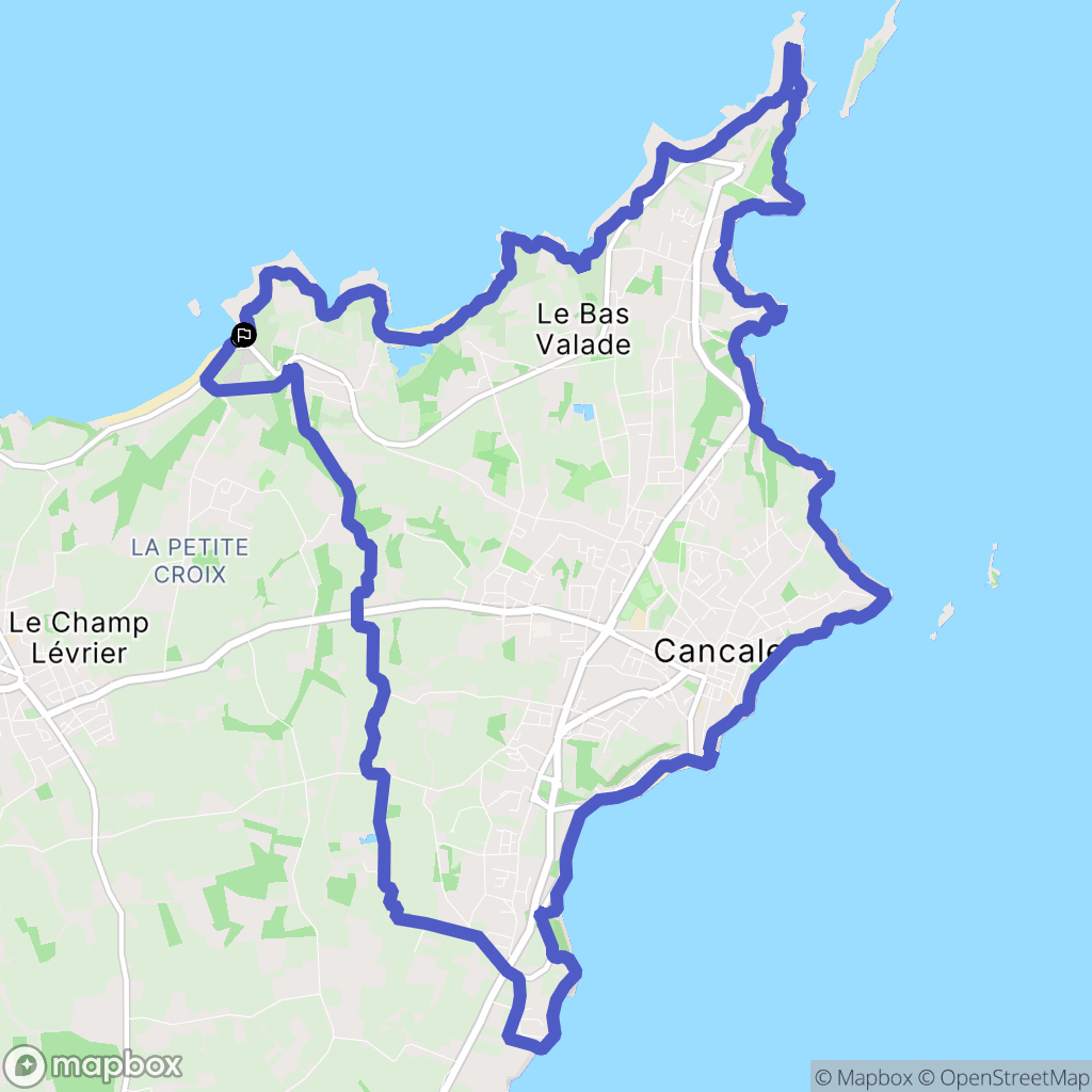 Ille-et-Vilaine : carte du parcours de randonnée - France