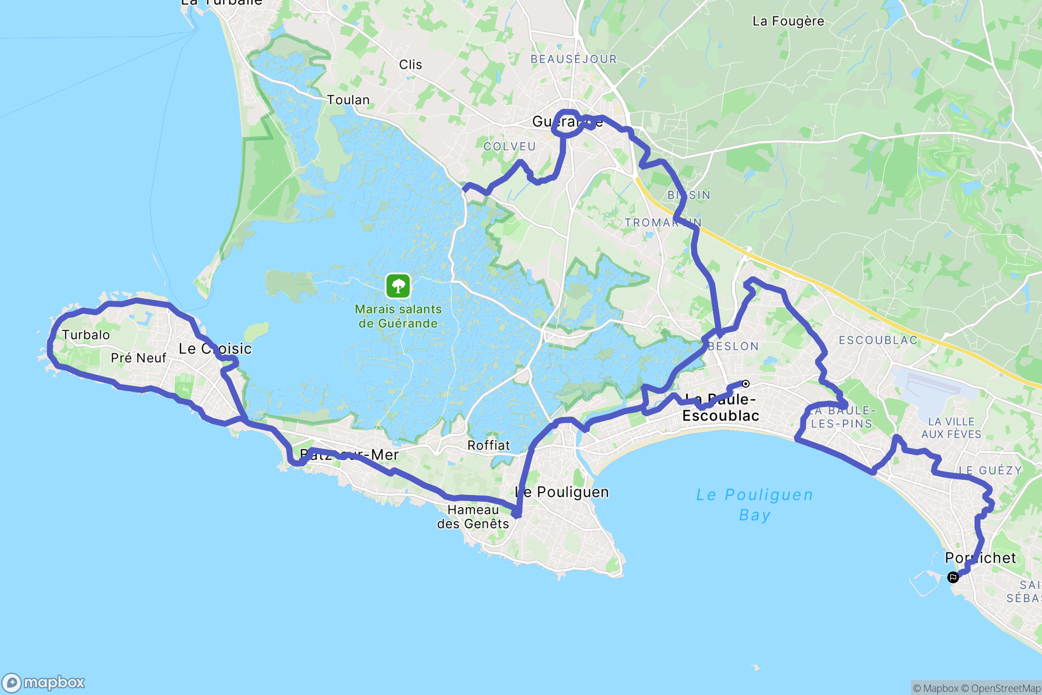 La Baule: routekaart voor buitenactiviteiten - France